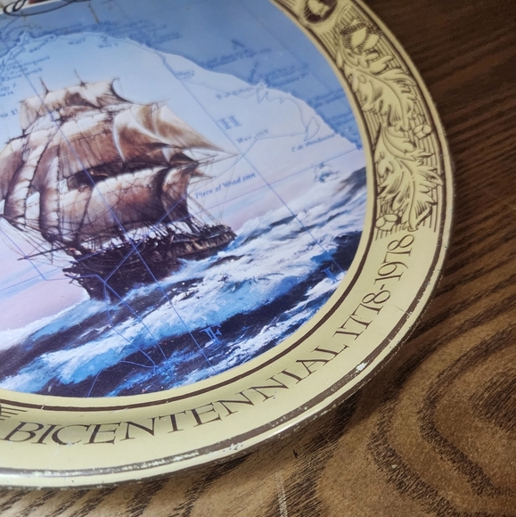 Captain James Cook Commemorative Plate Coca Cola Vintage - Picture 4 of 5